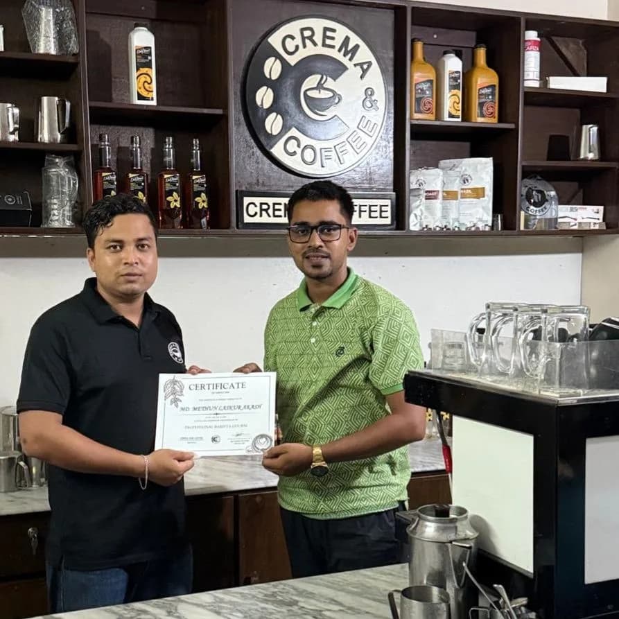 Crema and Coffee academy graduate 5