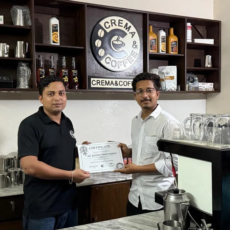 Crema and Coffee academy graduate 6